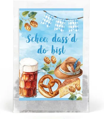 Produktbild von Samentütchen Bienenwiese 10er-Set, bayerisches Design, Wildblumen-Saatgut