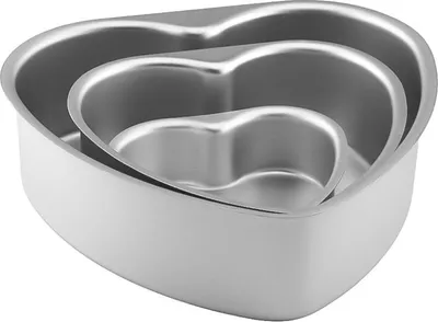 Immagine prodotto di set di tortiere a cuore da 3 pezzi - perfette per le occasioni speciali