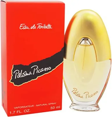 A perfume bottle and its box are displayed against a white background.