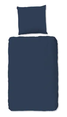 Immagine prodotto di Set di biancheria da letto HIP tinta unita 135x200 cm blu scuro