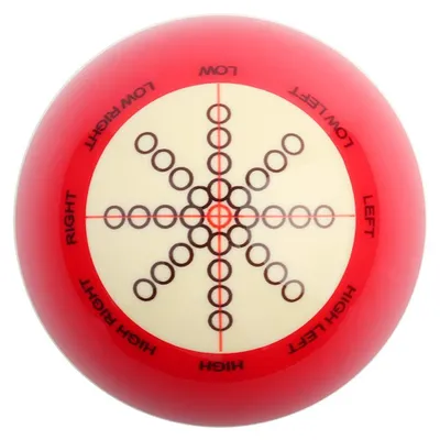 Imagen del producto de Bola de billar portátil - Bola de entrenamiento - Accesorio - Bola número 8 para billar - Fabricada con resina de alta calidad - 57,2 mm