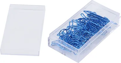 Obrázek produktu pro Sponka na papír,Květinová sponka na papír,Květinová kancelářská sponka,Sponka na papír ve tvaru růže,Kovová sponka na papír,Modrá růže na papír
