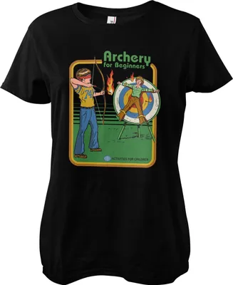 Produktbild von Archery For Beginners Girly Tee - Large - Black