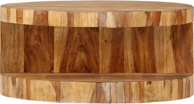 Productafbeelding van vidaXL Ronde salontafel, 65x30 cm, massief acaciahout