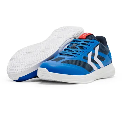 Produktbild von Hummel Dagaz III Indoor Handballschuhe Sportschuhe blau/weiß 223133-7459, Schuhgröße:40.5 EU