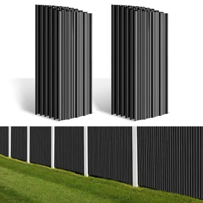 Image de 24x tôle trapézoïdale 129x46cm = 14m² plaques de toit tôle de toit pour abri de jardin carport tôle profilée tôle de mur tôle de toit anthracite galvanisé tôle ondulée