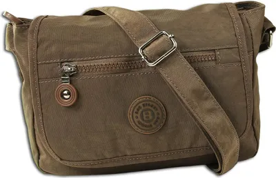 Immagine prodotto di Borsa Street nylon a tracolla marrone borsa da donna OTJ201N