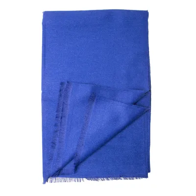 Produktbild von Winterschal XXL Seidenflanell Schal Stola royalblau - sanft wie Kaschmir 100% Seide