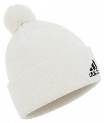 Produktbild von Adidas Herren Crochet Beanie Bommel-Mütze Winter-Mütze Damen Fleece-Mütze XS
