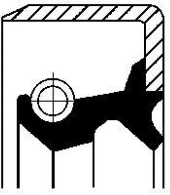 Produktbild von Wellendichtring, Kurbelwelle CORTECO 12001752B