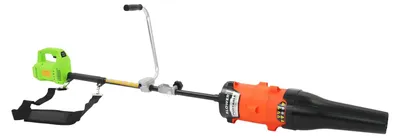 Produktbild von Akku Laubbläser Laubsauger 2-in-1 - Handgerät - 800–1300W - Mit Hilfsrädern - 7000–9000 U/min - Für Garten, ohne Akku