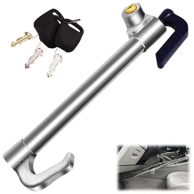 Produktbild von Lenkradschloss Auto 35–84 cm – Lenkradsperre mit 3 Schlüsseln – Lenkradsicherung – Diebstahlschutz für Pkw, SUV, Transporter, Lkw und Nutzfahrzeuge