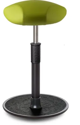 Produktbild von Sitz- Stehhocker Free Tall Triangel skai Kunstleder h.grün schwarz /schwarz.