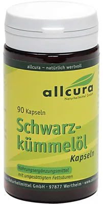Image de allcura Gélules d'huile de cumin noir, 90 gélules
