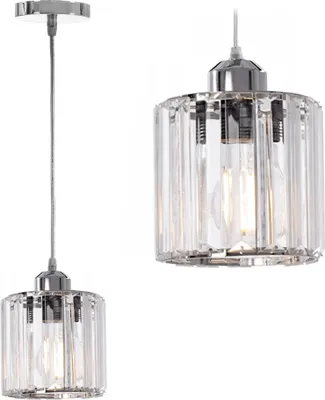 Produktbild von tooLight Pendellampe App508-1Cp Kristall Chrom 1-Lichtquelle E27 13X13X12-102Cm Einstellbar