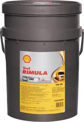 Produktbild von SHELL Rimula R6 LME für 5W-30 20 Liter Motoröl Motorenöl CUMMINS CES 20077 DQC IV-10 LA Mack EO-N MAN M 3271-1 MTU-3.1 RLD-2 VDS-3 228.51 Öl