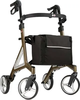 Produktbild von Alevo Alu Rollator – leichter und stabiler Rollator in Platin, Sitzhöhe 51 cm