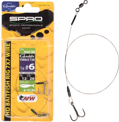 Produktbild von Spro Baitfish Rig Treble 30cm #6