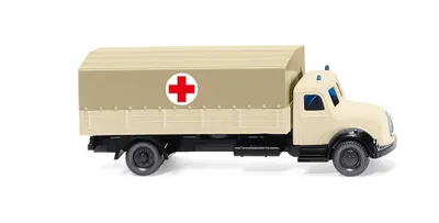 Produktbild von Wiking DRK - Pritschen-Lkw (Magirus), Ambulanz-Modell, Vormontiert, 1:160, DRK - Pritschen-Lkw (Magirus), Unisex, 1 Stück(e)