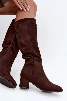 Imagen del producto de Botas de mujer S.BARSKI modelo HY62-8131, color chocolate, talla 40