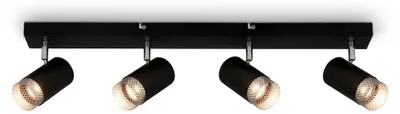 Obrázek produktu pro 4-světelné stropní bodové svítidlo Spotlight Stropní svítidlo Otočné GU10 Černé