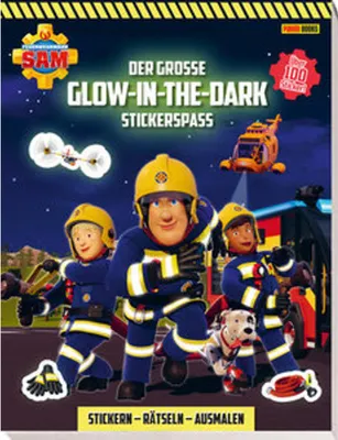 Produktbild von Feuerwehrmann Sam: Der große Glow-in-the-Dark Stickerspaß: Stickern - Rätseln - Ausmalen