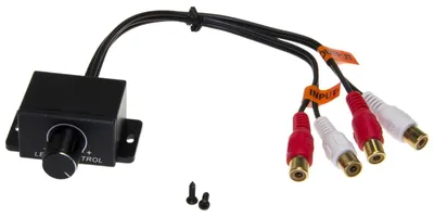 Productafbeelding van Cinch-adapter voor autoradio, audio, volumeregeling, basweergave