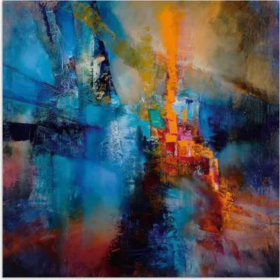 Produktbild von ARTland Wandbild Alu für Innen & Outdoor Kaskaden Größe: 70x70 cm