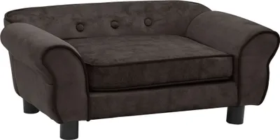 Obrázok produktu pre vidaXL Pohovka pre psov hnedá 72x45x30 cm plyš