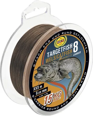 Produktbild von WFT Schnur Targetfish 8 Wels Brown Länge 2000m ø 0,50mm