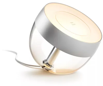 Produktbild von Philips Hue White and Color ambiance Iris Tischleuchte silber Special Edition, Intelligente Tischleuchte, Bluetooth/Zigbee, Silber, LED, Metall, Synthetik, Nicht austauschbare(s) Leuchtmittel
