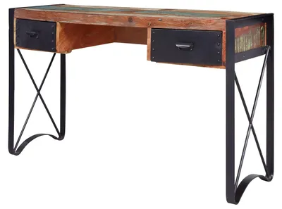 Produktbild von MASSIVMOEBEL24.DE Schreibtisch Altholz 135x50x80 lackiert INDUSTRIAL #43
