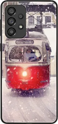 Produktbild von König Design Hülle kompatibel mit Samsung Galaxy A33 5G Kunststoff Soft Handyhülle - Handy Case Straßenbahn