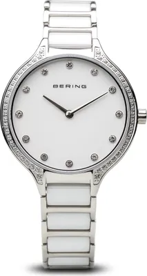 Produktbild von BERING Ceramic Damenuhr silber/weiß 30434-754