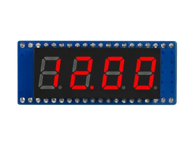 Immagine prodotto di modulo display a 4 cifre e 8 segmenti per Raspberry Pi Pico, compatibile SPI