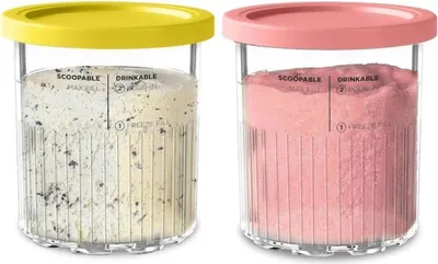 Produktbild von Set mit 2 Lebensmittelbehältern, Eisbecher, 710 ml, ABS, transparent