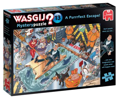 Produktbild von Wasgij Mystery 13 A Purrrfect Escape! 1000 Teile Puzzle