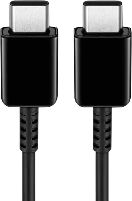 Produktbild von Original Samsung EP-DG977BWE USB-C / USB-C Schnellladekabel, 1m lang - Schwarz