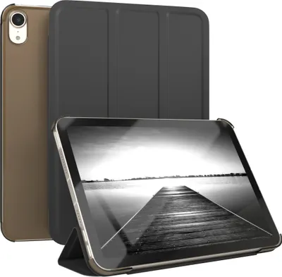 Produktbild von EAZY CASE Smartcase für Apple iPad Mini 6 (2021) Tabletcase Bookcover Smart Flipcase magnetisch Schwarz