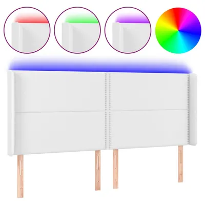Produktbild von VidaXL 3124017, Weiß, Baumwolle, Polyester, Polyvinylchlorid (PVC), 2030 mm, 118 cm, 128 cm, 160 mm