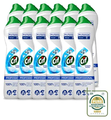 Produktbild von 12 x Cif Scheuermilch Original 750 ml - Vorratspackung - 12 Stücke