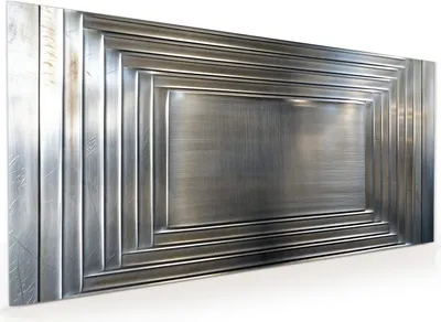 Produktbild von Küchenrückwand Spritzschutz Glas mit Motiv Metallrahmen 40 x 40 cm