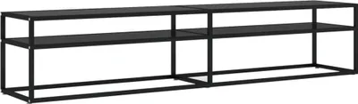 Immagine prodotto di Mobile Porta TV Nero 200x40x40,5 cm in Vetro Temperato
