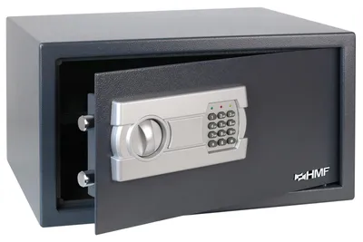 Möbeltresor mit Elektronikschloss von HMF mit den Maßen 45 x 25 x 36.5 cm in Anthrazit