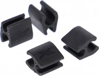 Produktbild von XLC Kabelclip für Di2 BR-X121 Ø2,5mm Kabel, Ø4mm Aussenhülle, schwarz (30er Pack)