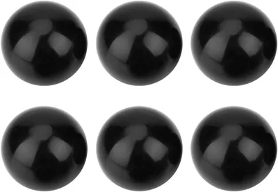 Produktbild von Sonstiges Schleifmaschinenzubehör 6 Stücke Schwarz M12 Gewinde 40mm Durchmesser Runder Griff Kugelknopf Für Werkzeugmaschinen