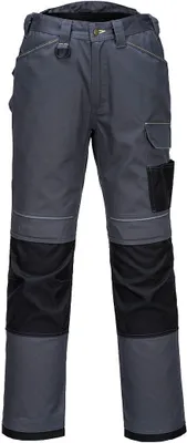 Obrázek produktu pro Portwest - Pánské pracovní kalhoty "PW3" PC4392 (44R) (šedá/černá)