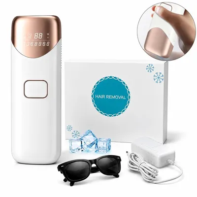 Produktbild von IPL Haarentferner für Zuhause, IPL Laser Haarentfernung Gerät mit Saphir Kühlung, 4 Stufen, 999900 Lichtimpulse, für Gesicht Beine Achseln Körper