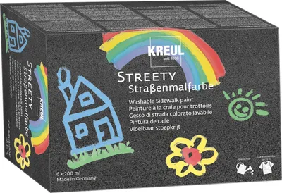 Produktbild von KREUL Straßenmalfarbe STREETY 6 x 200 ml 6er-Set