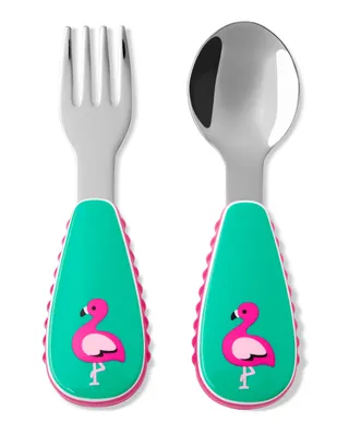 Produktbild von Skip Hop 9I237210, Kleinkind-Besteck, Grün, Pink, Edelstahl, Junge/Mädchen, 32 mm, 10,8 cm